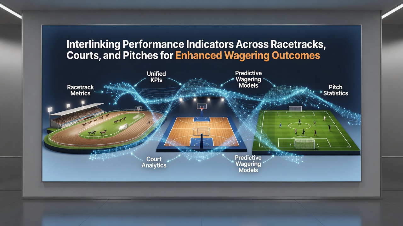 Side-by-side charts comparing racetrack sectional times, tennis rally statistics, and football pitch possession data during a multi-sport betting analysis session