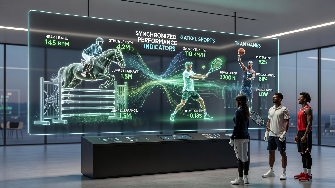Chart showing data streams from equestrian, tennis, and football events converging for accumulator decisions